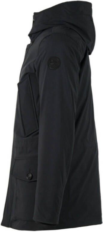 Woolrich Sierra Gededed Hooded Coat Zwart Heren