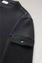 Woolrich Zwarte Ribgebreide Crewneck Sweatshirt voor Heren Black Heren - Thumbnail 5