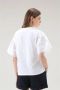 Woolrich Witte katoenen T-shirt met geborduurde ballonmouwen White Dames - Thumbnail 5