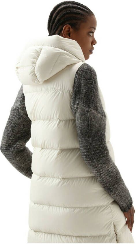 Woolrich White Gilet Wit Dames