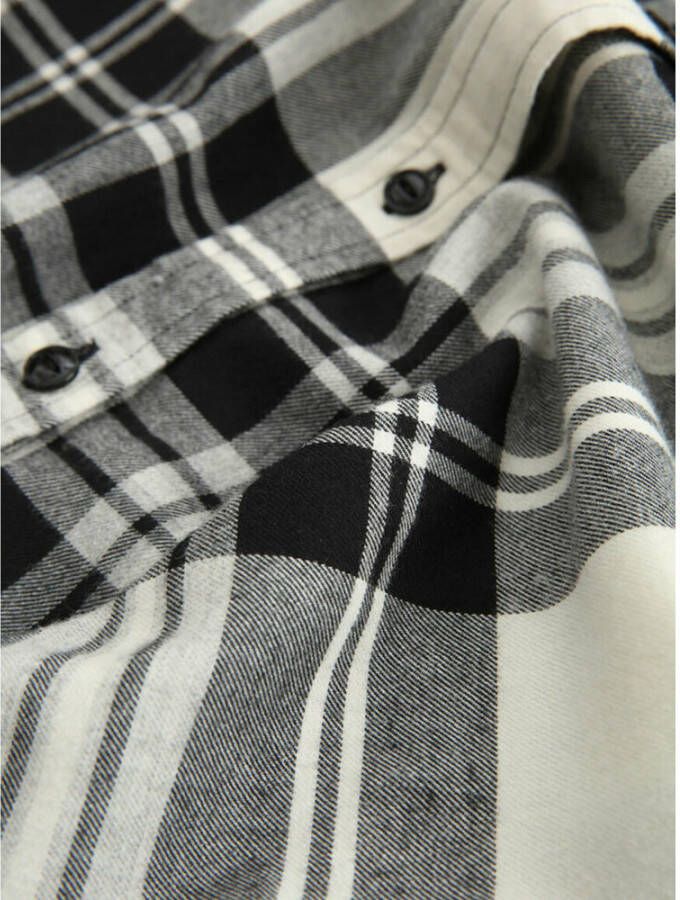 Woolrich Klassiek Geruite Flanellen Overhemd Wit Dames