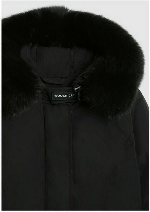 Woolrich Luxury Arctic Parka with Removable Dyed Fur Zwart Dames