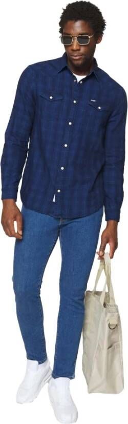 Wrangler Alledaagse t-shirts Blauw Heren