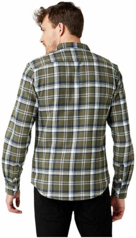 Wrangler Overhemd Groen Heren