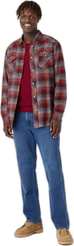 Wrangler Sweatshirt Rood Heren