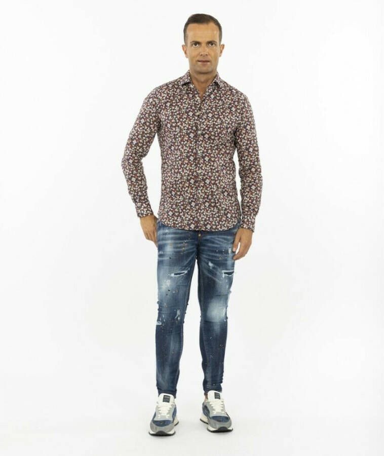 Xacus Alledaagse t-shirts Bruin Heren