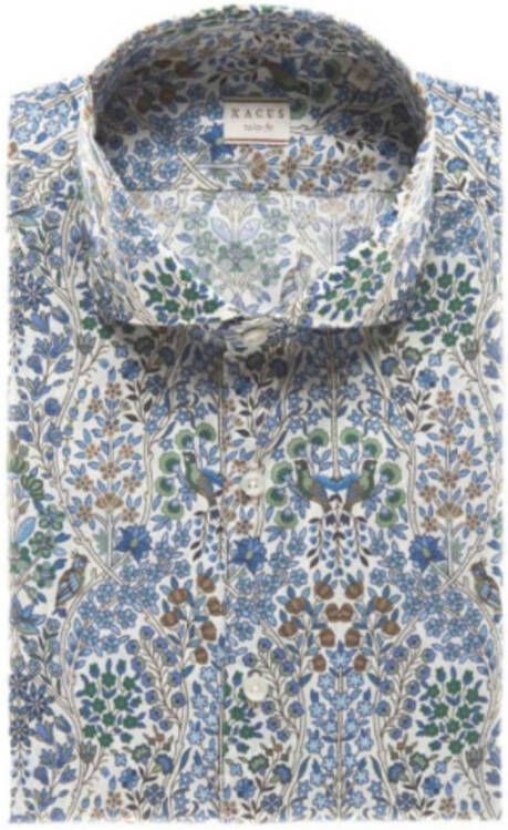 Xacus Shirt in Liberty of London Print Groen Heren