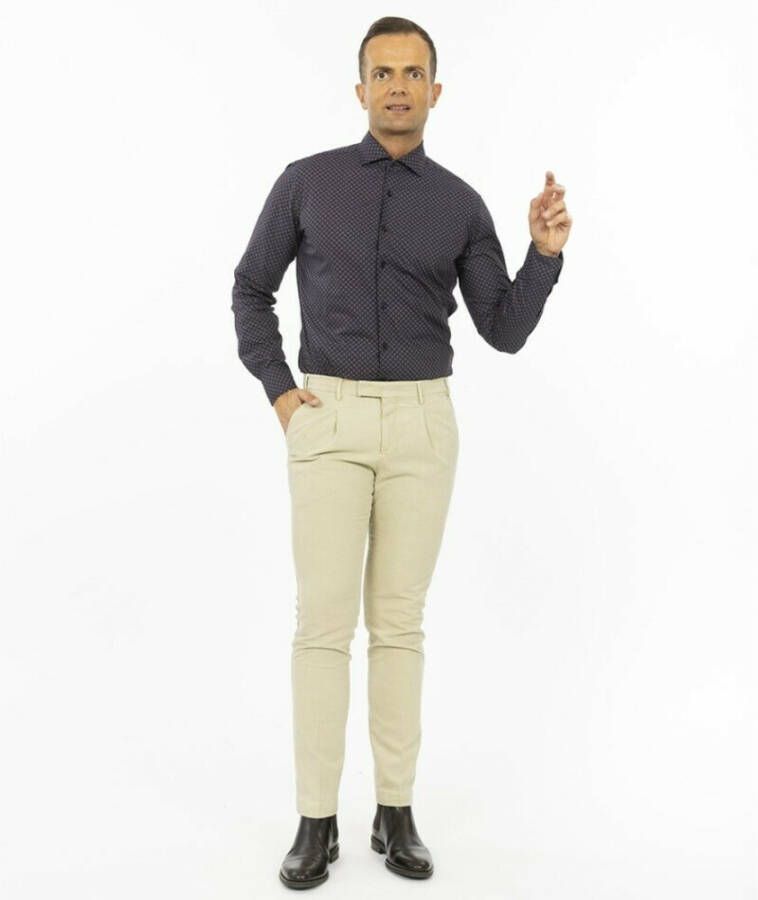 Xacus Shirts Blauw Heren