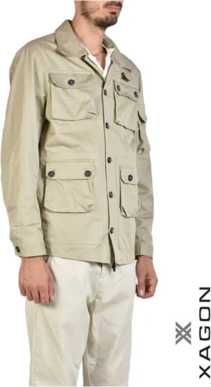 Xagon Man Light Jackets Beige Heren