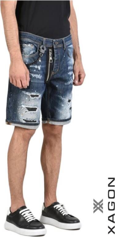 Xagon Man Shorts Blauw Heren