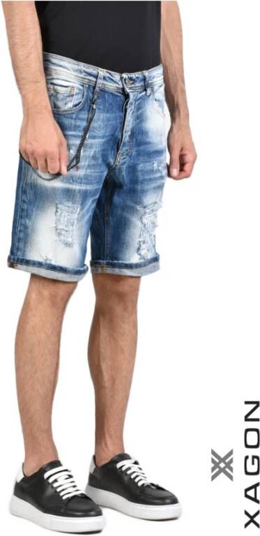 Xagon Man Shorts Blauw Heren