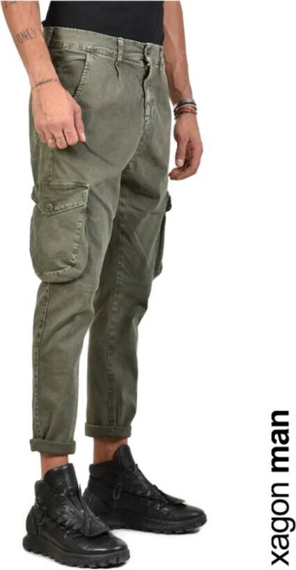 Xagon Man Slim-fit Trousers Groen Heren