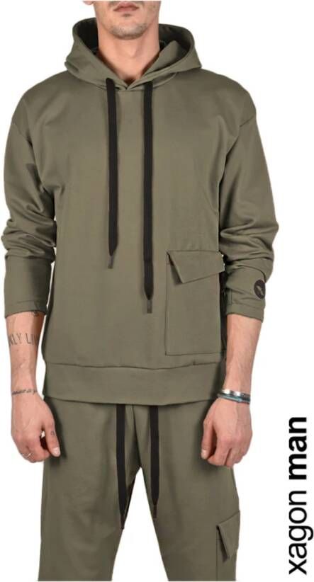 Xagon Man Sweatshirts Groen Heren