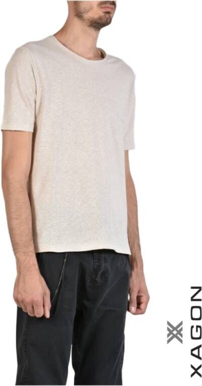 Xagon Man T-Shirts Beige Heren