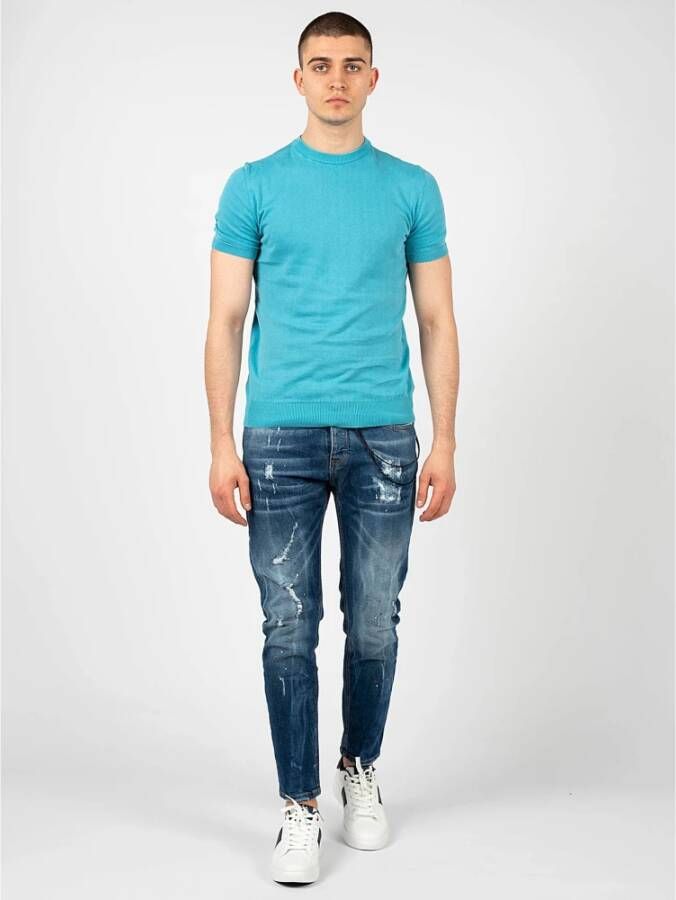 Xagon Man T-Shirts Blauw Heren