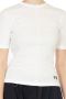 Y-3 Core White Aansluitend T-shirt met Korte Mouwen White Dames - Thumbnail 4