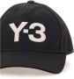 Y-3 Logo Geborduurde Baseballpet van Gerecycled Polyester Black Heren - Thumbnail 10