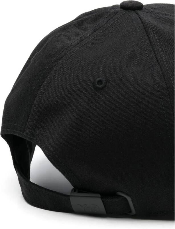 Y-3 Jet Black Katoenen Baseballpet Zwart Heren