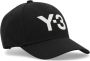 Y-3 Logo Geborduurde Baseballpet van Gerecycled Polyester Black Heren - Thumbnail 12