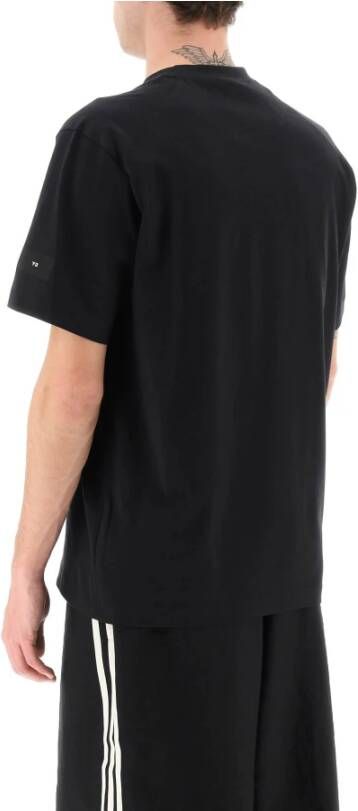Y-3 Clic Katoenen T-Shirt Zwart Heren