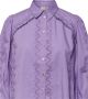 Y.A.S geweven blouse YASKENORA van biologisch katoen lila - Thumbnail 8