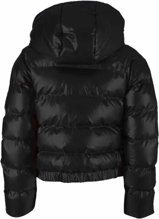 YES ZEE Black Polyurethane Jackets & Coat Zwart Heren