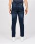 YES ZEE Slim-Fit Chino-Style Jeans met Stijlvolle Applicatie Blue Heren - Thumbnail 2