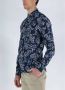 YES ZEE Bloemen Franse Kraag Herenoverhemd Multicolor Heren - Thumbnail 2
