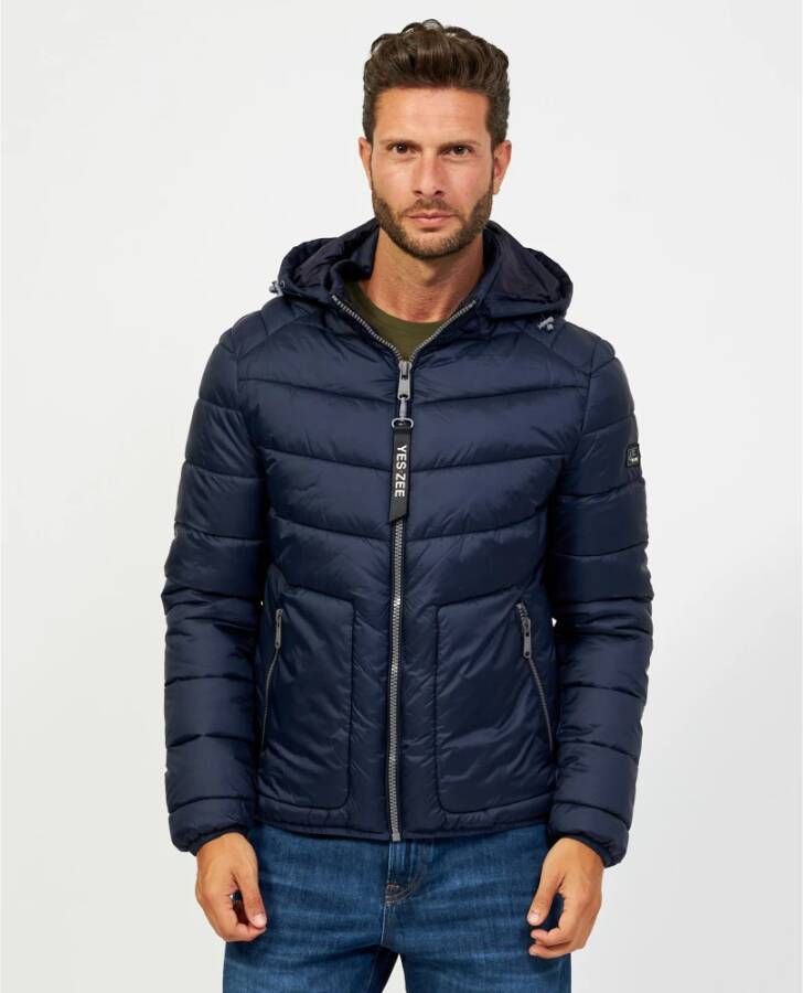 YES ZEE Coats Blauw Heren
