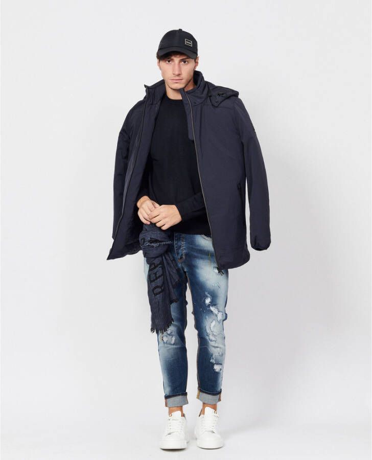 YES ZEE Coats Blauw Heren