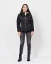 YES ZEE Korte Glanzende Puffer Jas voor Dames Black Dames - Thumbnail 2