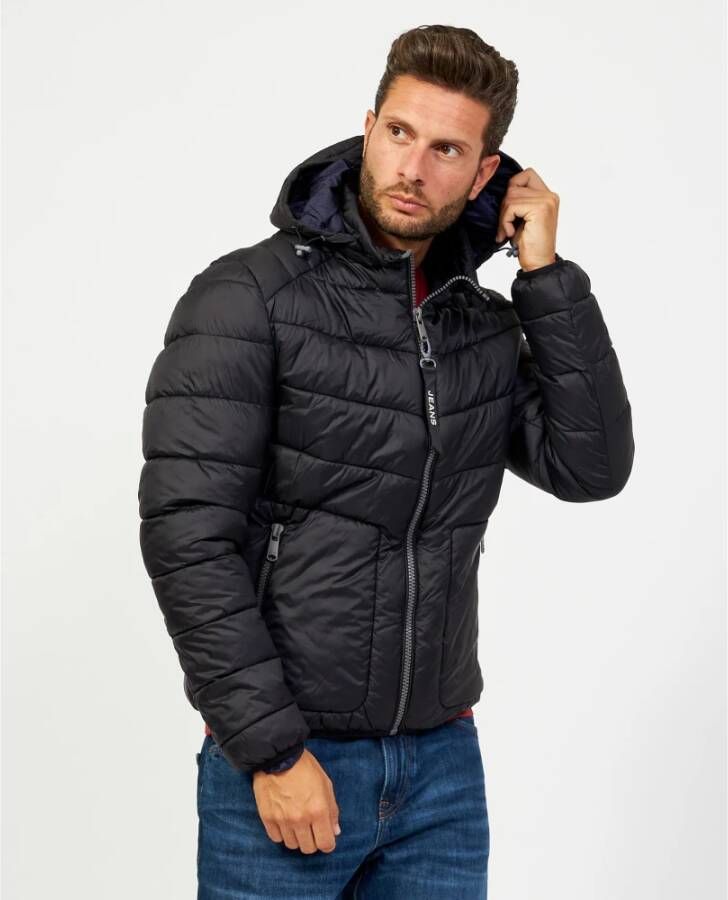 YES ZEE Coats Zwart Heren