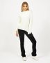 YES ZEE Geruite Acryl Pullover met Ronde Hals White Dames - Thumbnail 2