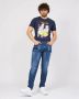 YES ZEE Denim jeans met schone lijnen en medium wassen Blue Heren - Thumbnail 2