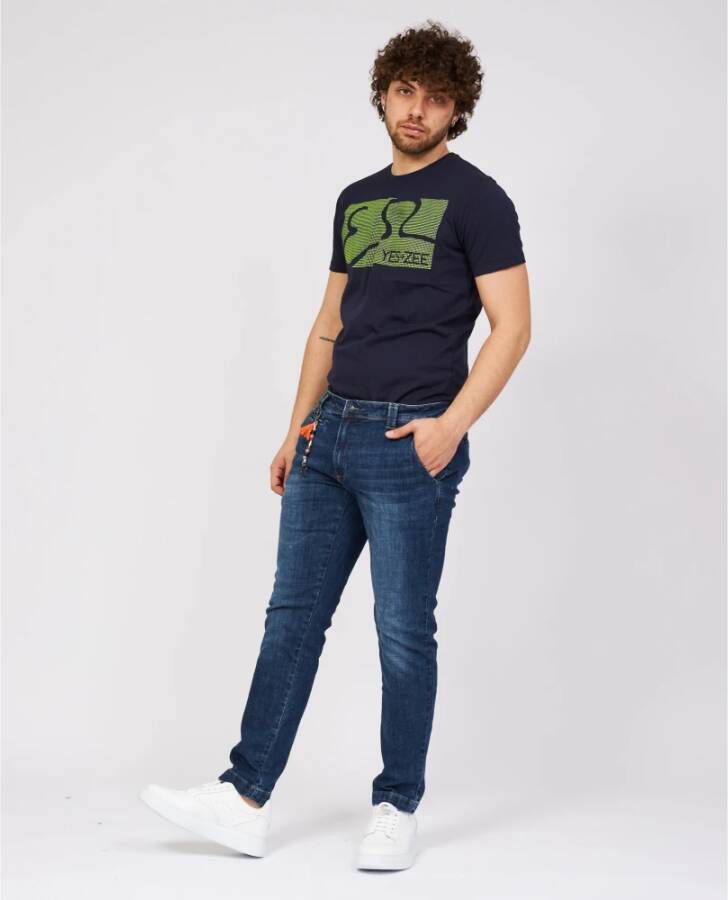YES ZEE Jeans Blauw Heren