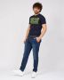 YES ZEE Slim-Fit Chino-Style Jeans met Stijlvolle Applicatie Blue Heren - Thumbnail 3