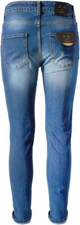 YES ZEE Slim-fit Jeans Blauw Heren