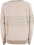 YES ZEE Mohair Effect Trui met Parelapplicaties Beige Dames - Thumbnail 2