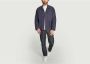 YMC You Must Create Oversized Militair Overhemd Blue Heren - Thumbnail 3