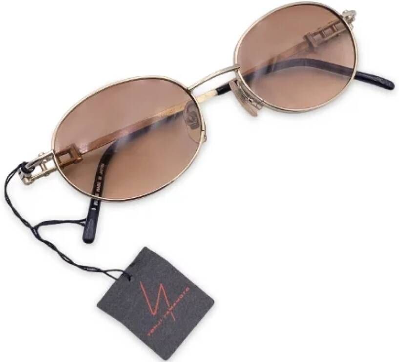 Yohji Yamamoto Pre-owned Metal sunglasses Geel Dames