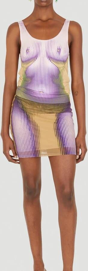 Y Project Body Morph Mini Skirt Paars Dames