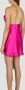 Y Project Satijnen Slip Jurk met Gedrapeerd Detail Pink Dames - Thumbnail 2