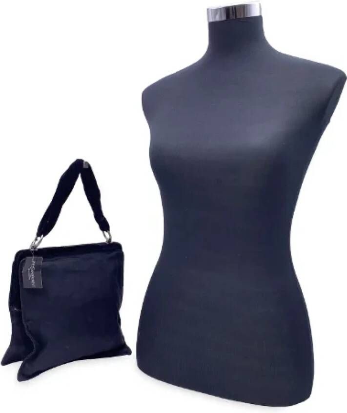 Yves Saint Laurent Vintage Pre-owned Canvas handbags Zwart Dames
