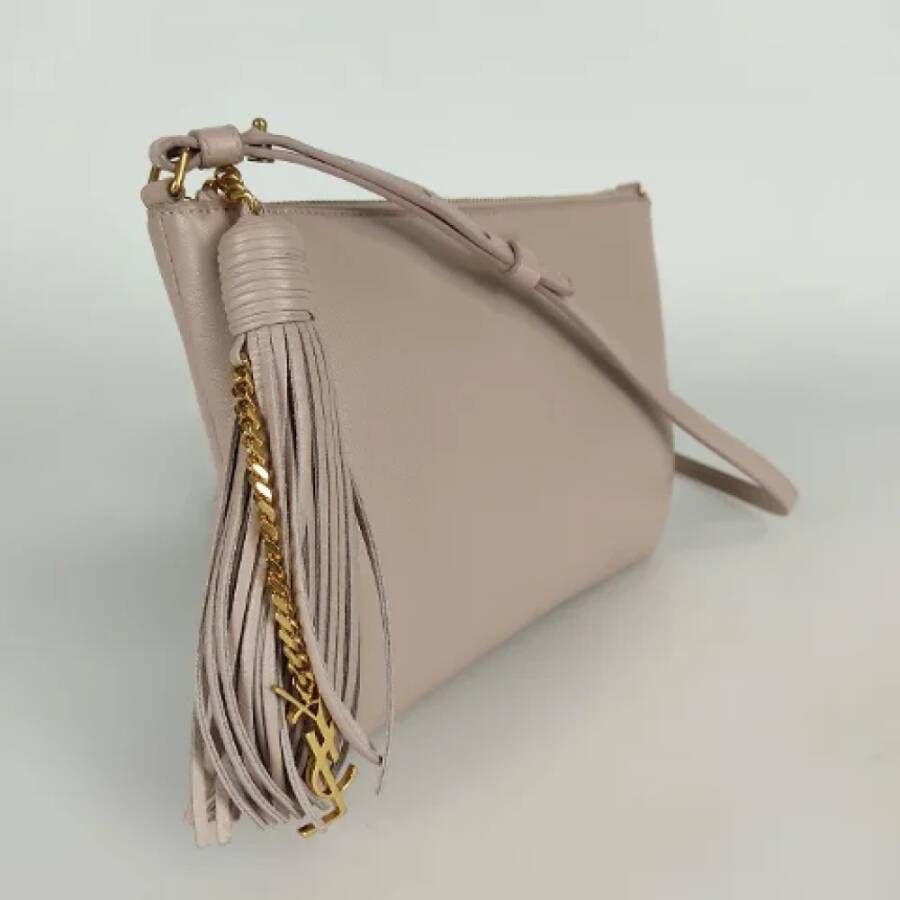 Yves Saint Laurent Vintage Pre-owned Leather shoulder-bags Roze Dames