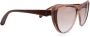 Yves Saint Laurent Vintage Pre-owned Plastic sunglasses Bruin Dames - Thumbnail 2