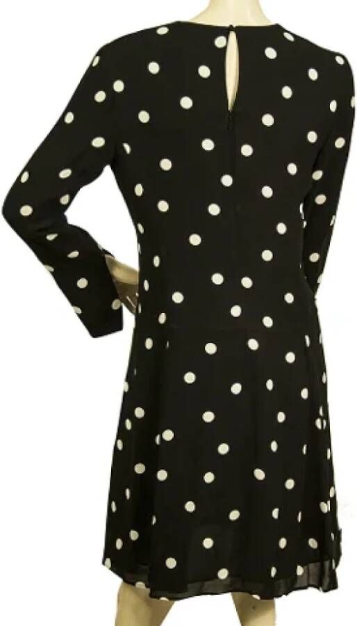 Yves Saint Laurent Vintage Pre-owned Silk dresses Zwart Dames