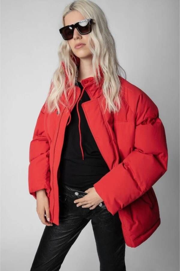 Zadig & Voltaire Down Jackets Rood Dames