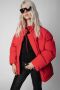 Zadig & Voltaire Rode Korte Donsjas met Capuchon en Contrastbies Red Dames - Thumbnail 2