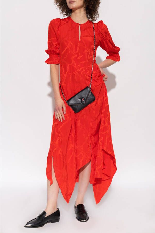 Zadig&Voltaire Asymmetrische jurk Rood - Foto 7