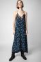 Zadig & Voltaire Zwarte bloemen zijden jurk met kanten details Black Dames - Thumbnail 2